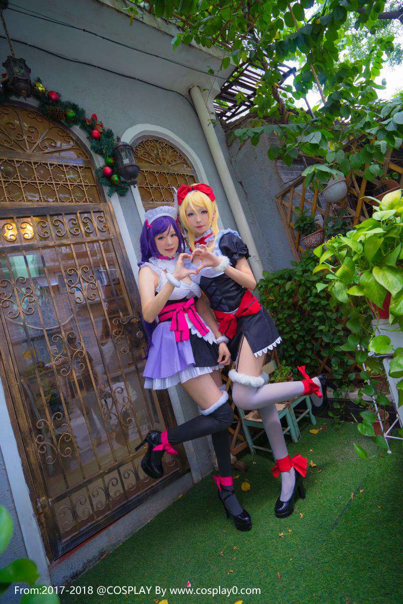 Cosplay福利/青青子w女仆装绚濑绘里东条希Cosplay萝莉福利图片