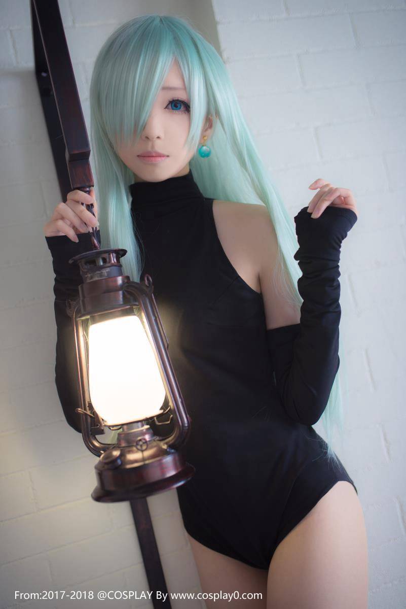 Cosplay福利/青青子w七原罪Cosplay伊丽莎白·里昂妮丝大尺度福利图