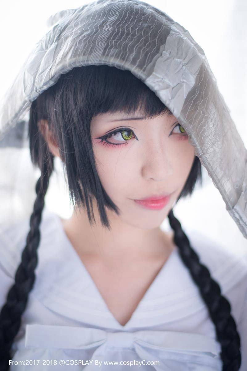 Cosplay福利/青青子Cosplay冲野真夜子JK制服白丝美腿写真福利