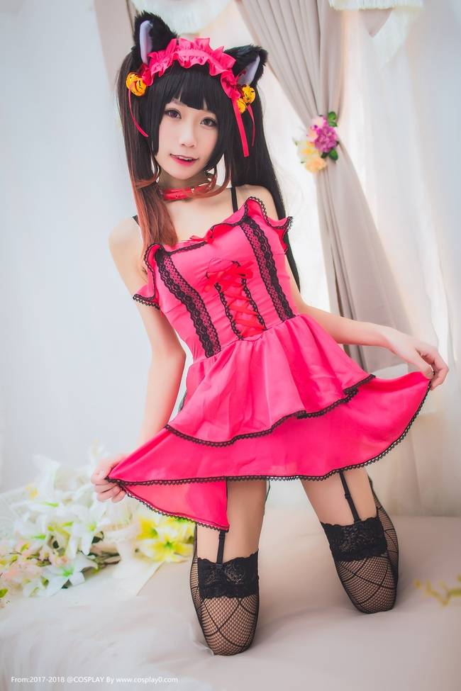 Cosplay福利/曦子酱约会大作战时崎狂三兽耳萝莉黑丝Cosplay福利