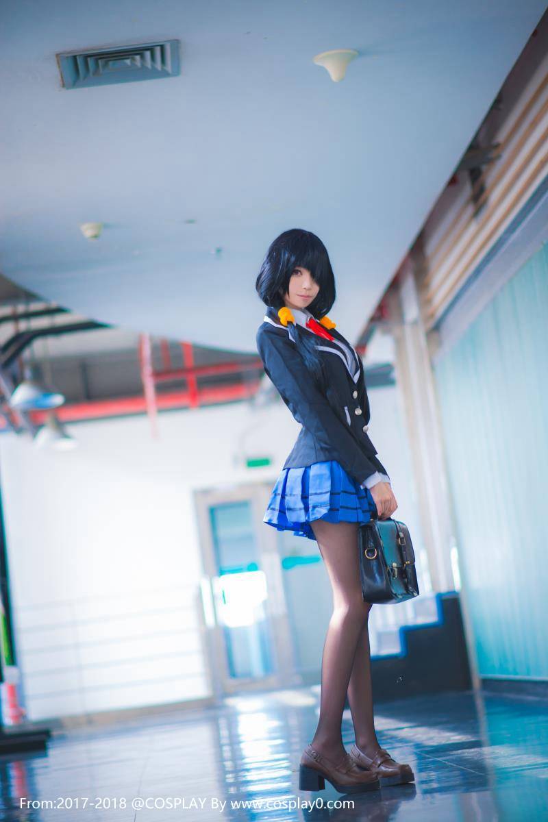 Cosplay福利/约会大作战青青子Cosplay时崎狂三制服黑丝美腿福利图