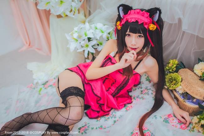 Cosplay福利/曦子酱约会大作战时崎狂三兽耳萝莉黑丝Cosplay福利