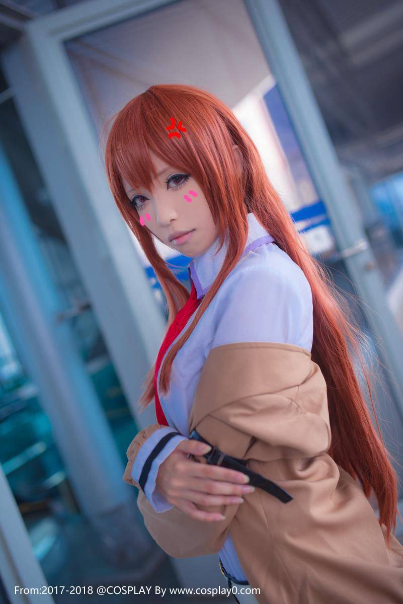 Cosplay福利/青青子Cosplay命运石之门牧濑红莉栖黑丝美腿福利图