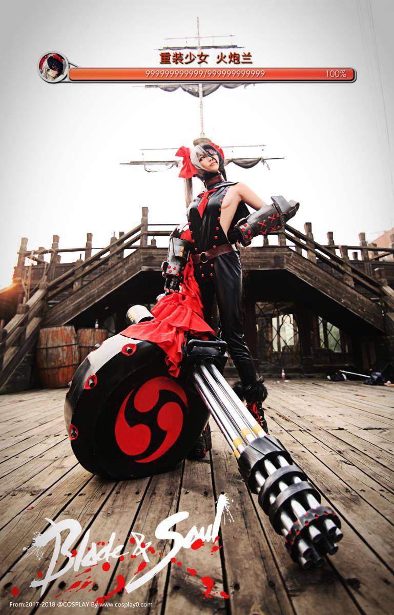 Cosplay福利/性感美女人气Coser啾小妍剑灵火炮兰Cosplay福利