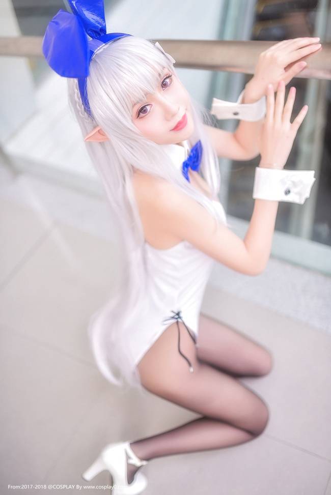 Cosplay福利/御姐桃昔doll爱蜜莉雅兔女郎黑丝无下限Cosplay福利