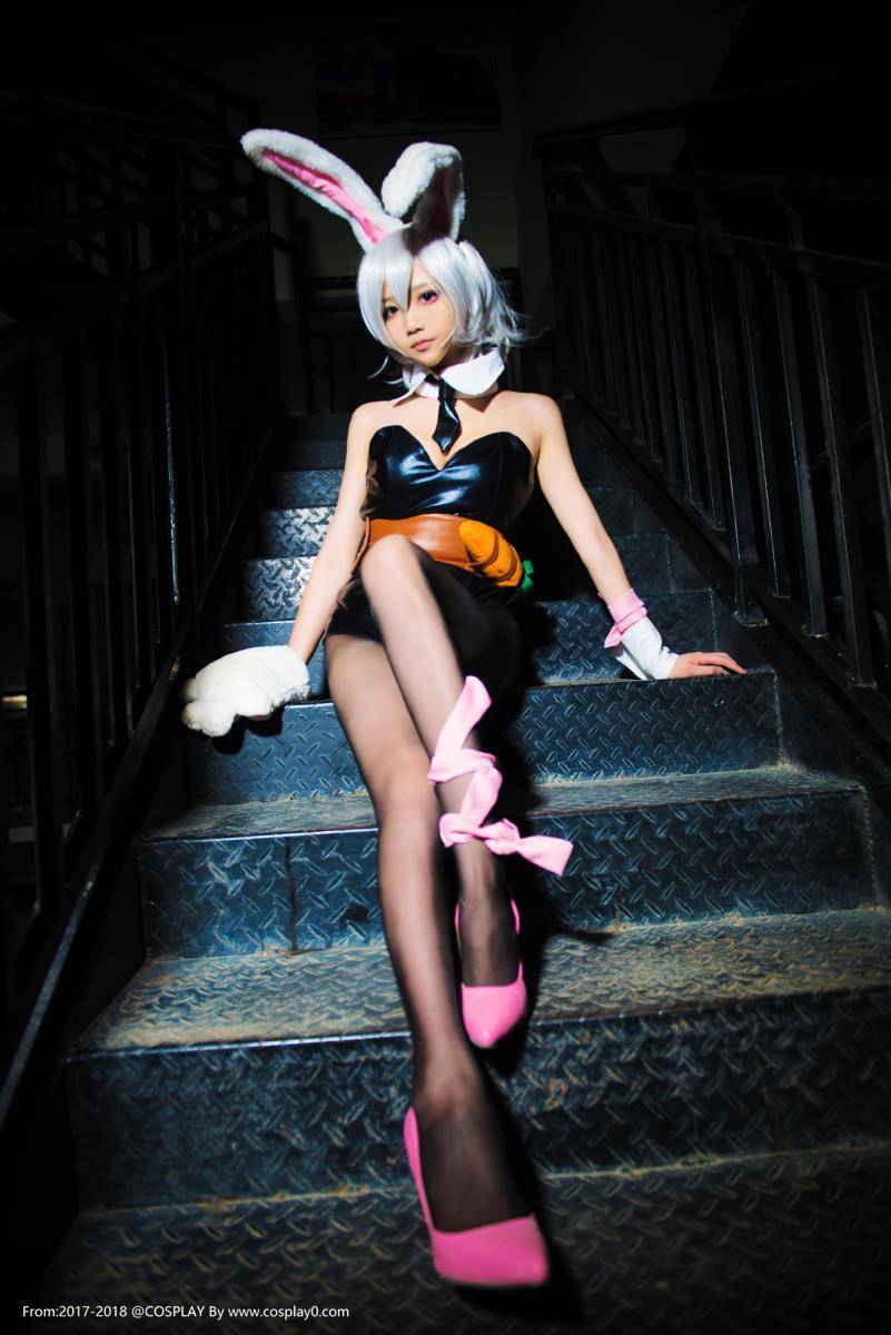 Cosplay福利/英雄联盟啾小妍SAMA锐雯兔女郎黑丝诱惑Cosplay福利