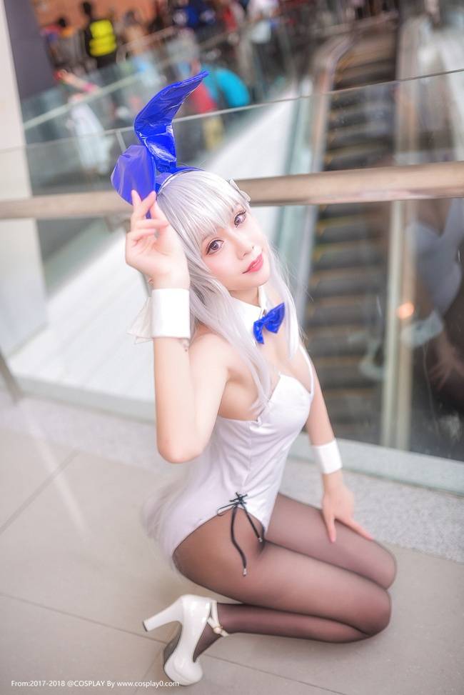 Cosplay福利/御姐桃昔doll爱蜜莉雅兔女郎黑丝无下限Cosplay福利