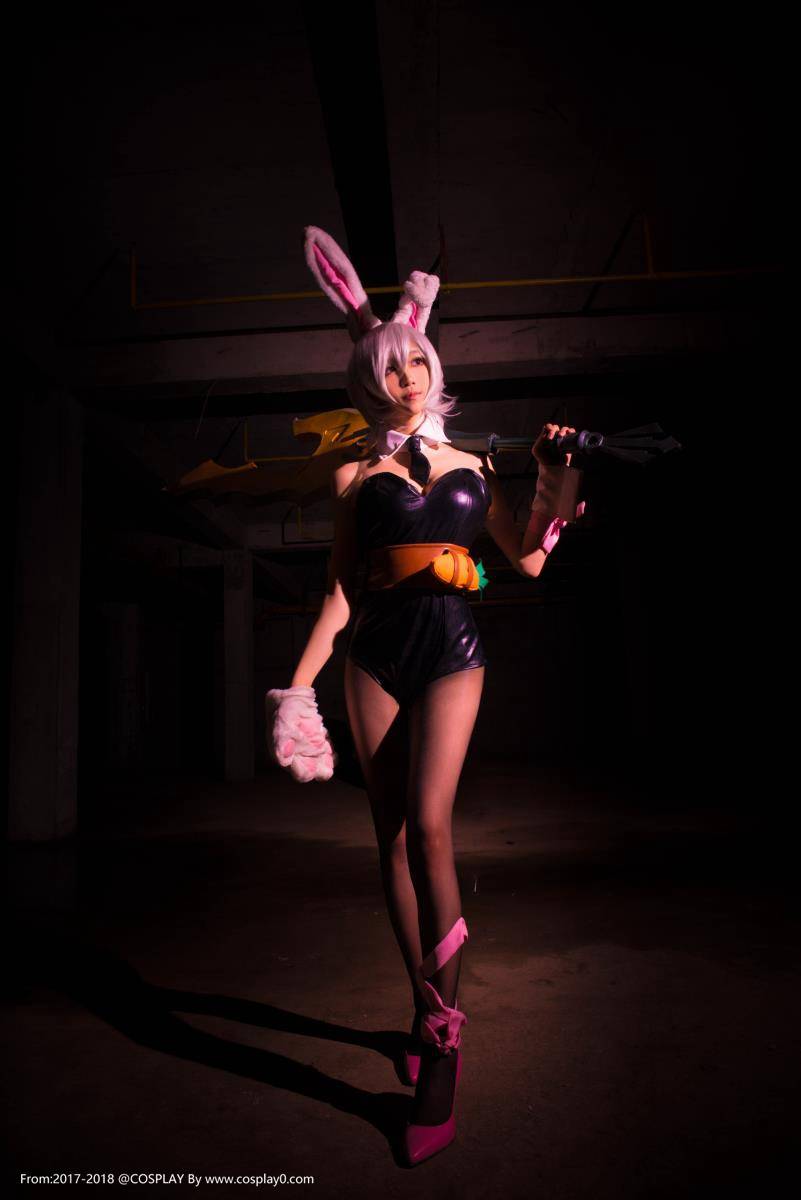 Cosplay福利/英雄联盟啾小妍SAMA锐雯兔女郎黑丝诱惑Cosplay福利