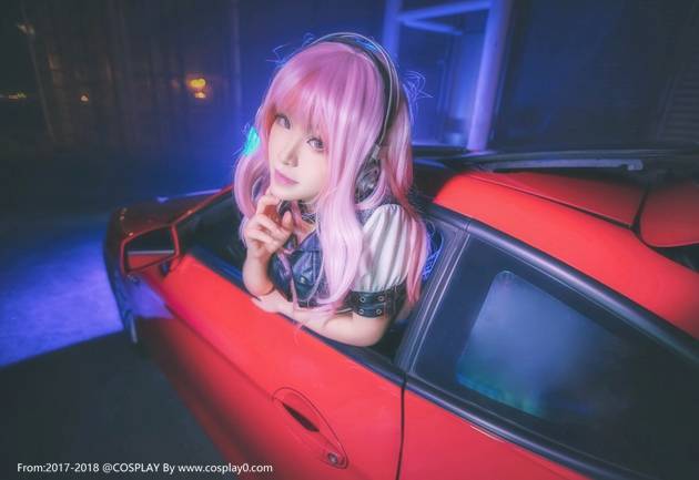 Cosplay福利/性感美女超级索尼子赛车娘同人黑丝网袜Cosplay番号