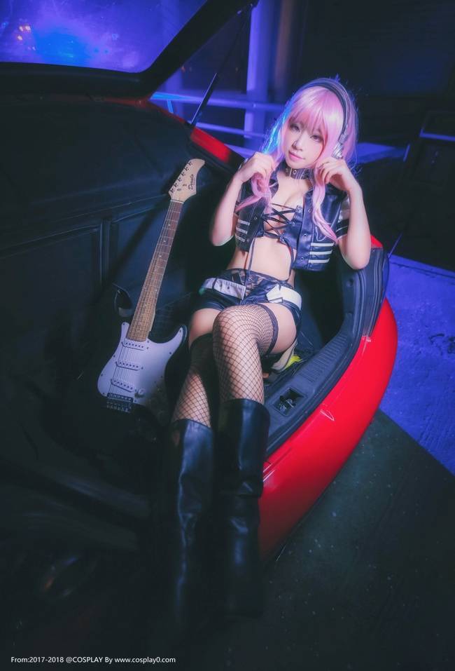 Cosplay福利/性感美女超级索尼子赛车娘同人黑丝网袜Cosplay番号