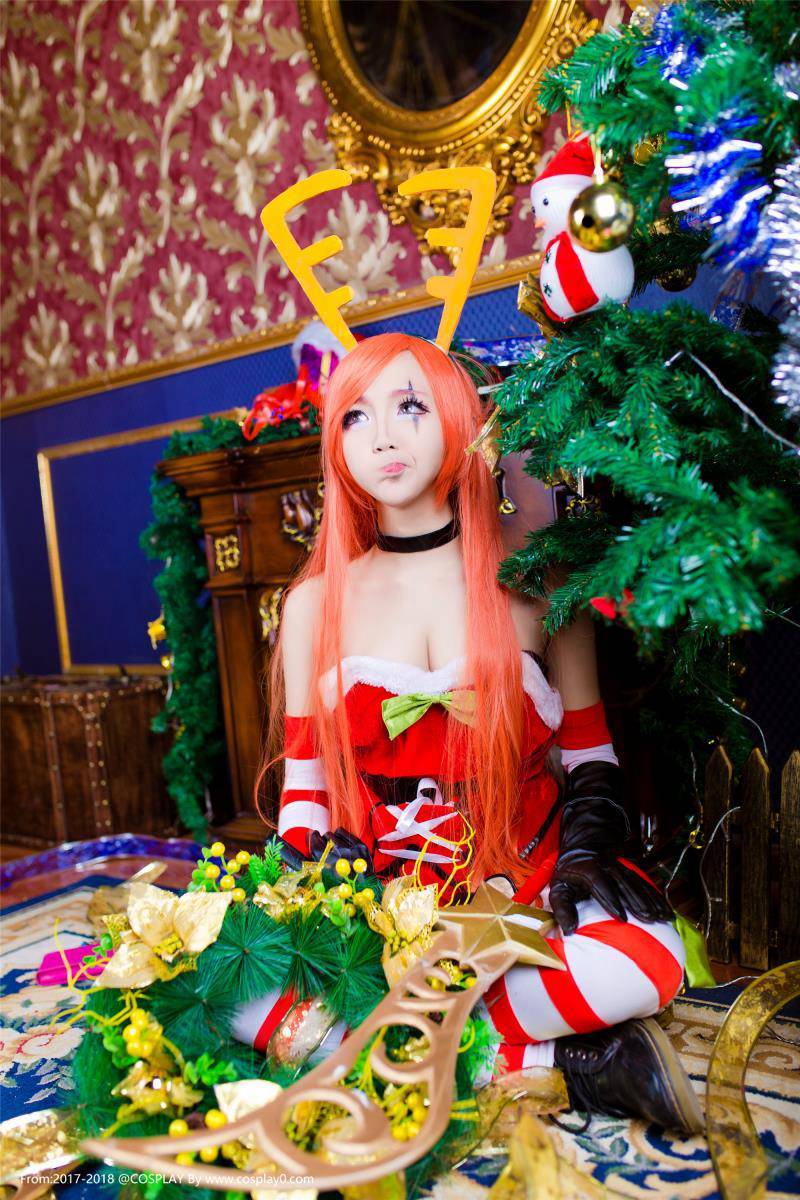 Cosplay福利/巨乳美女啾小妍LOL/英雄联盟卡特琳娜Cosplay福利