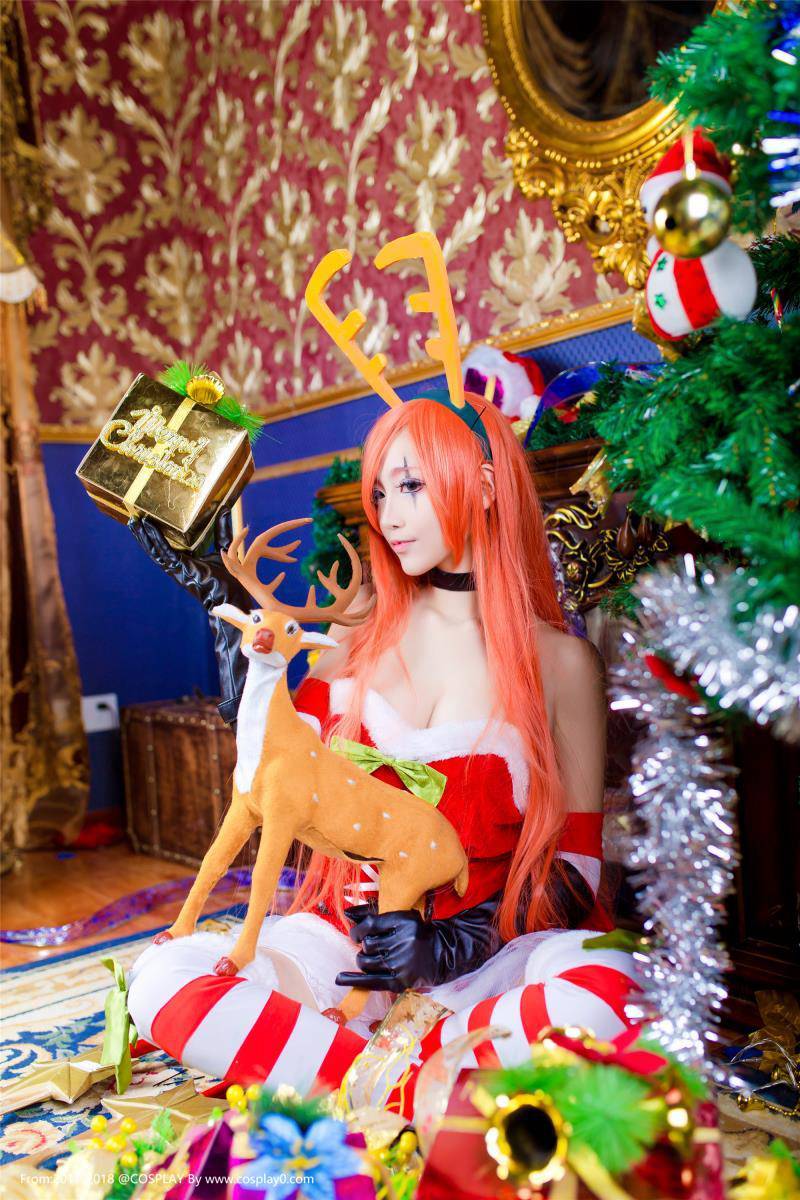 Cosplay福利/巨乳美女啾小妍LOL/英雄联盟卡特琳娜Cosplay福利