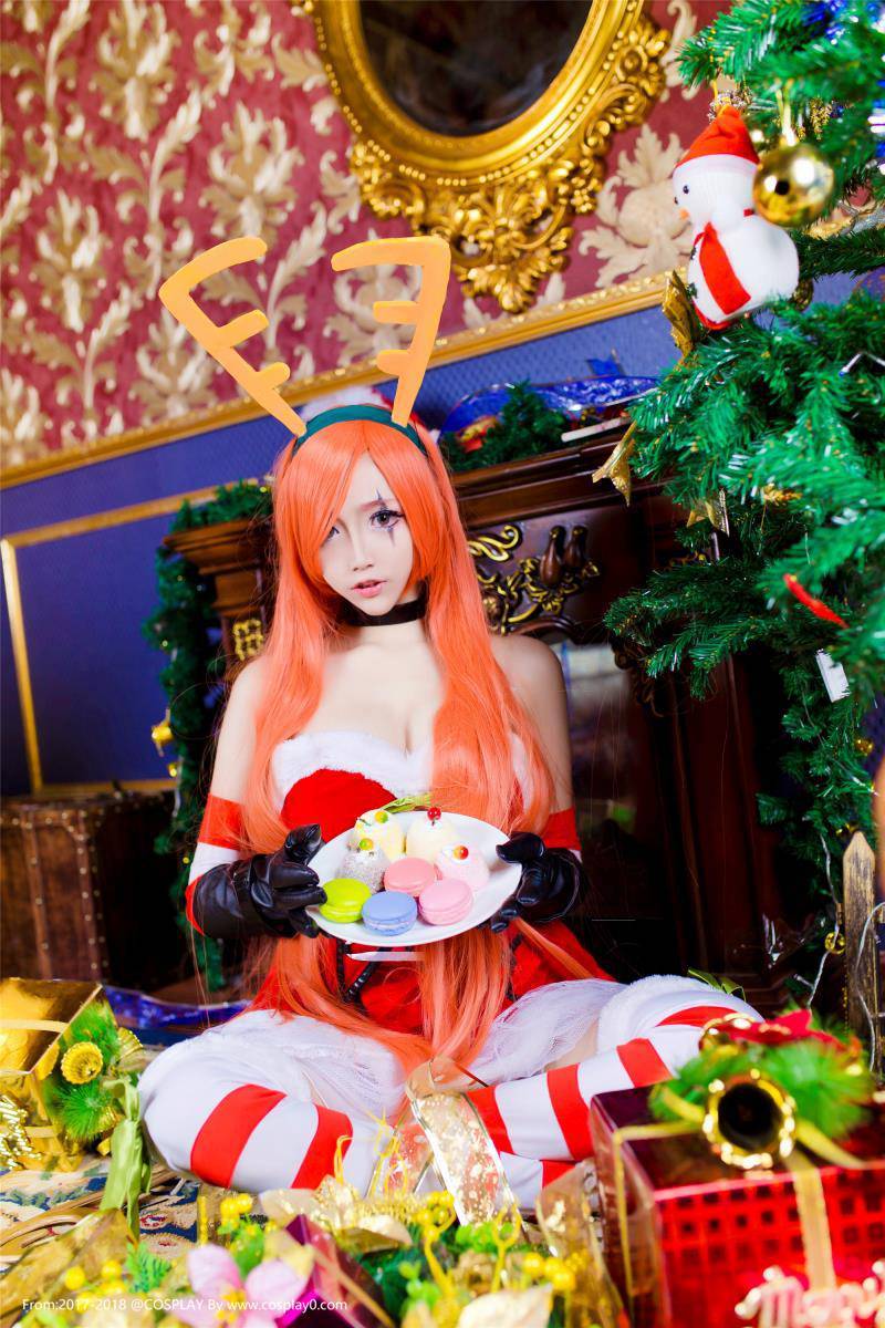 Cosplay福利/巨乳美女啾小妍LOL/英雄联盟卡特琳娜Cosplay福利