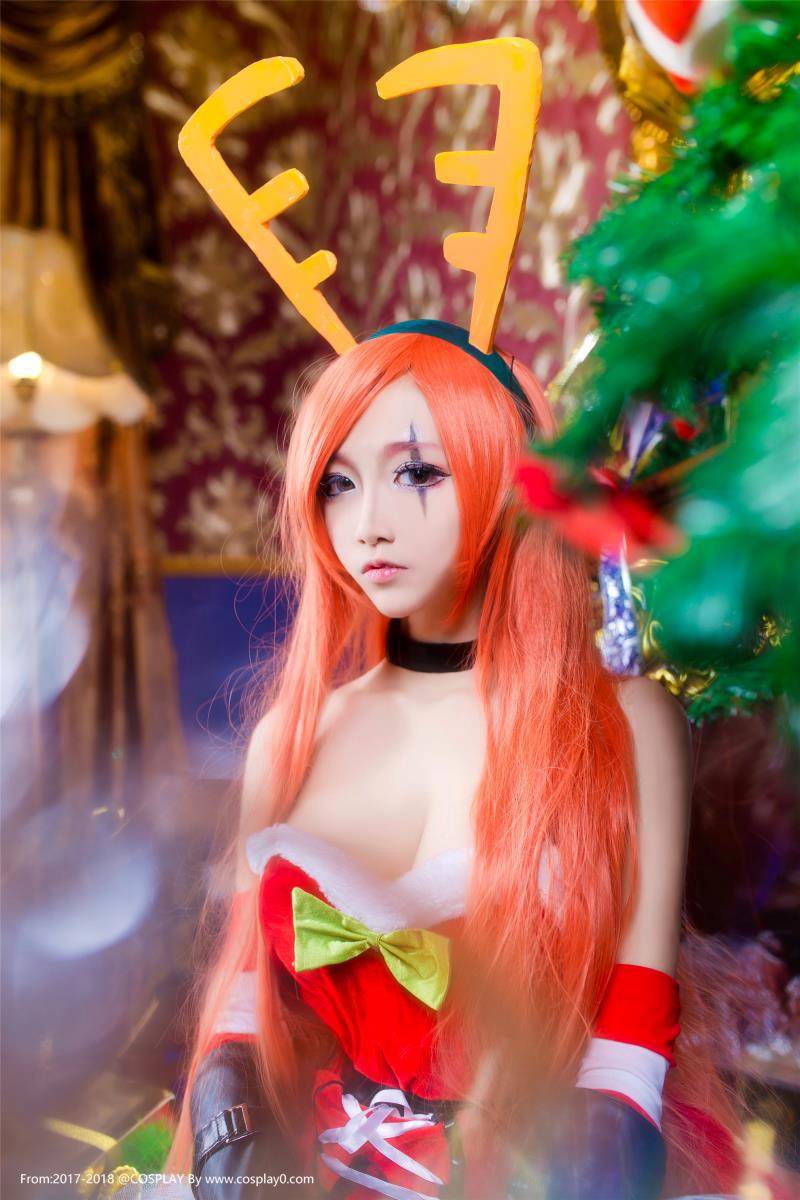Cosplay福利/巨乳美女啾小妍LOL/英雄联盟卡特琳娜Cosplay福利