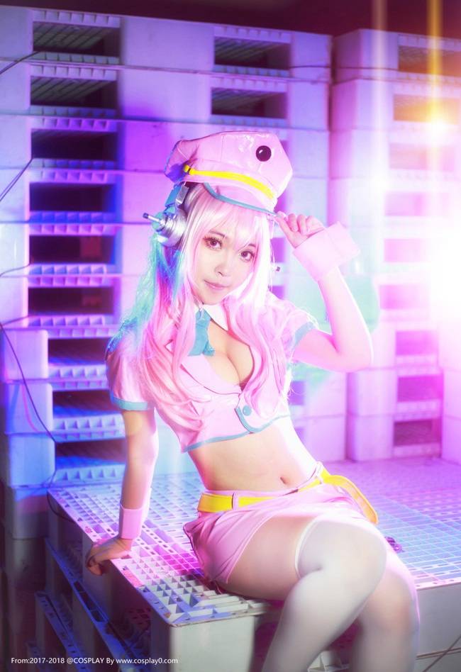 Cosplay福利/二次元萌妹子巨乳超级索尼子白丝宇宙警察Cosplay福利