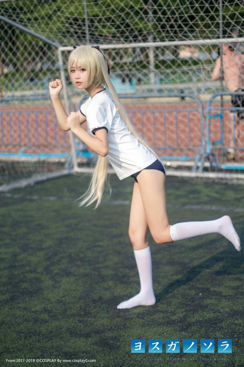 Cosplay福利/缘之空萌芽儿Cos穹妹双马尾白丝萝莉腿控福利