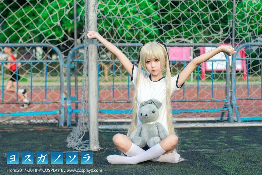 Cosplay福利/缘之空萌芽儿Cos穹妹双马尾白丝萝莉腿控福利
