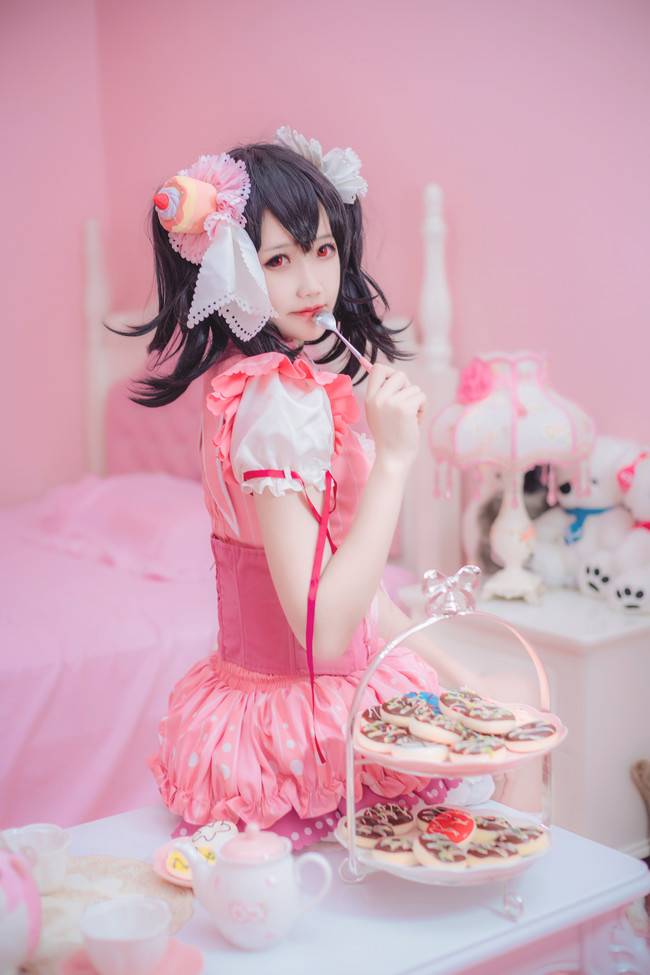 Cosplay福利/白丝绝对领域少女 LoveLive!矢泽妮可COSPLAY美图欣赏 cn:风间澈希