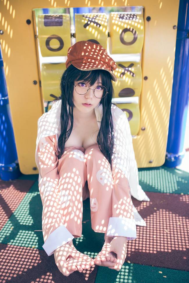 Cosplay福利/性感爆乳睡衣少女 物语系列 羽川翼COSPLAY美图欣赏 cn:小靜Shizu