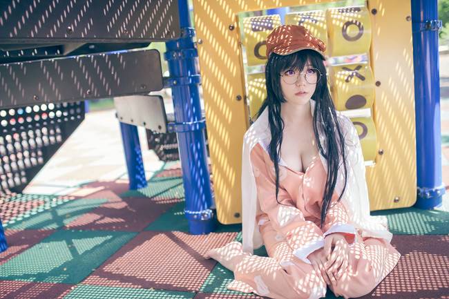 Cosplay福利/性感爆乳睡衣少女 物语系列 羽川翼COSPLAY美图欣赏 cn:小靜Shizu