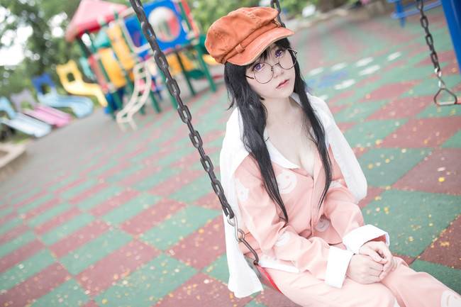 Cosplay福利/性感爆乳睡衣少女 物语系列 羽川翼COSPLAY美图欣赏 cn:小靜Shizu