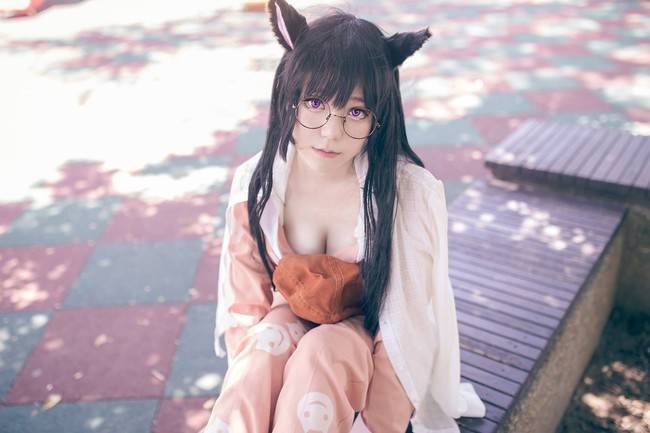 Cosplay福利/性感爆乳睡衣少女 物语系列 羽川翼COSPLAY美图欣赏 cn:小靜Shizu