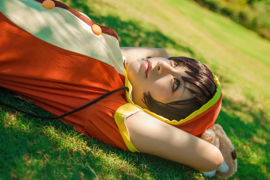 Cosplay福利/可爱正太小萝莉王者荣耀李元芳居家服Cosplay图片