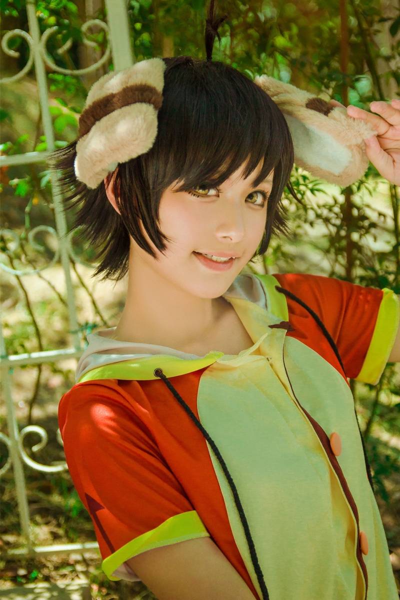 Cosplay福利/可爱正太小萝莉王者荣耀李元芳居家服Cosplay图片