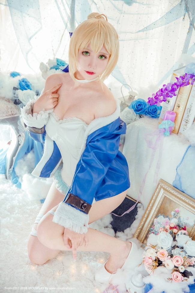 Cosplay福利/爆乳嫩模saber尼禄内衣诱惑无圣光Cosplay福利