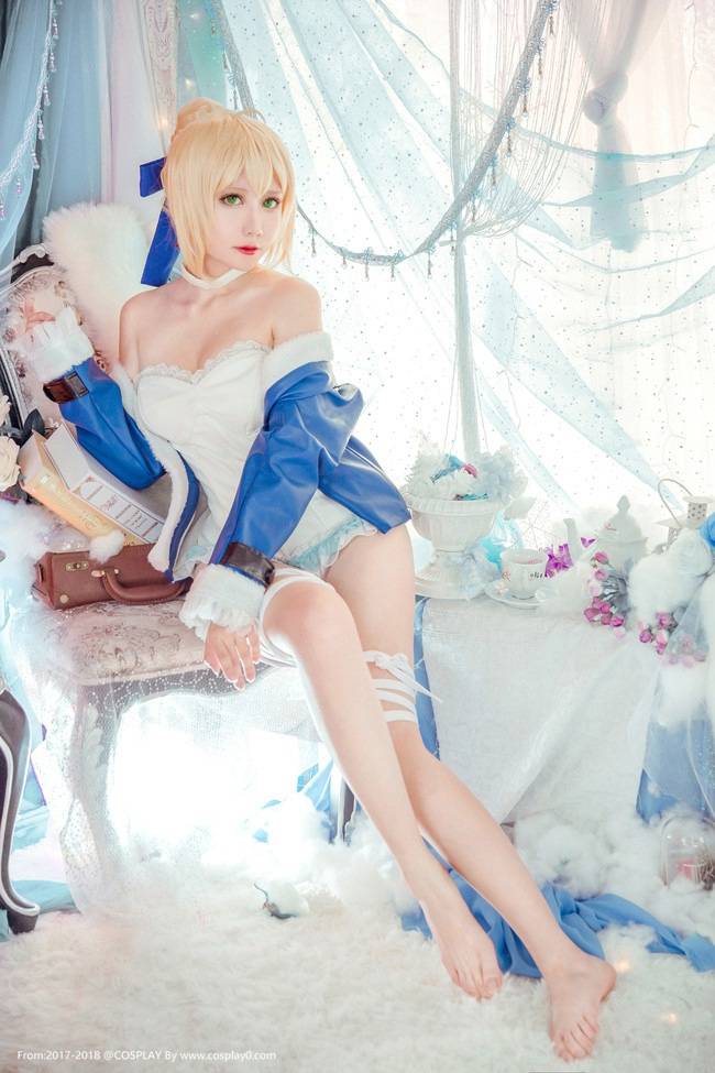 Cosplay福利/爆乳嫩模saber尼禄内衣诱惑无圣光Cosplay福利