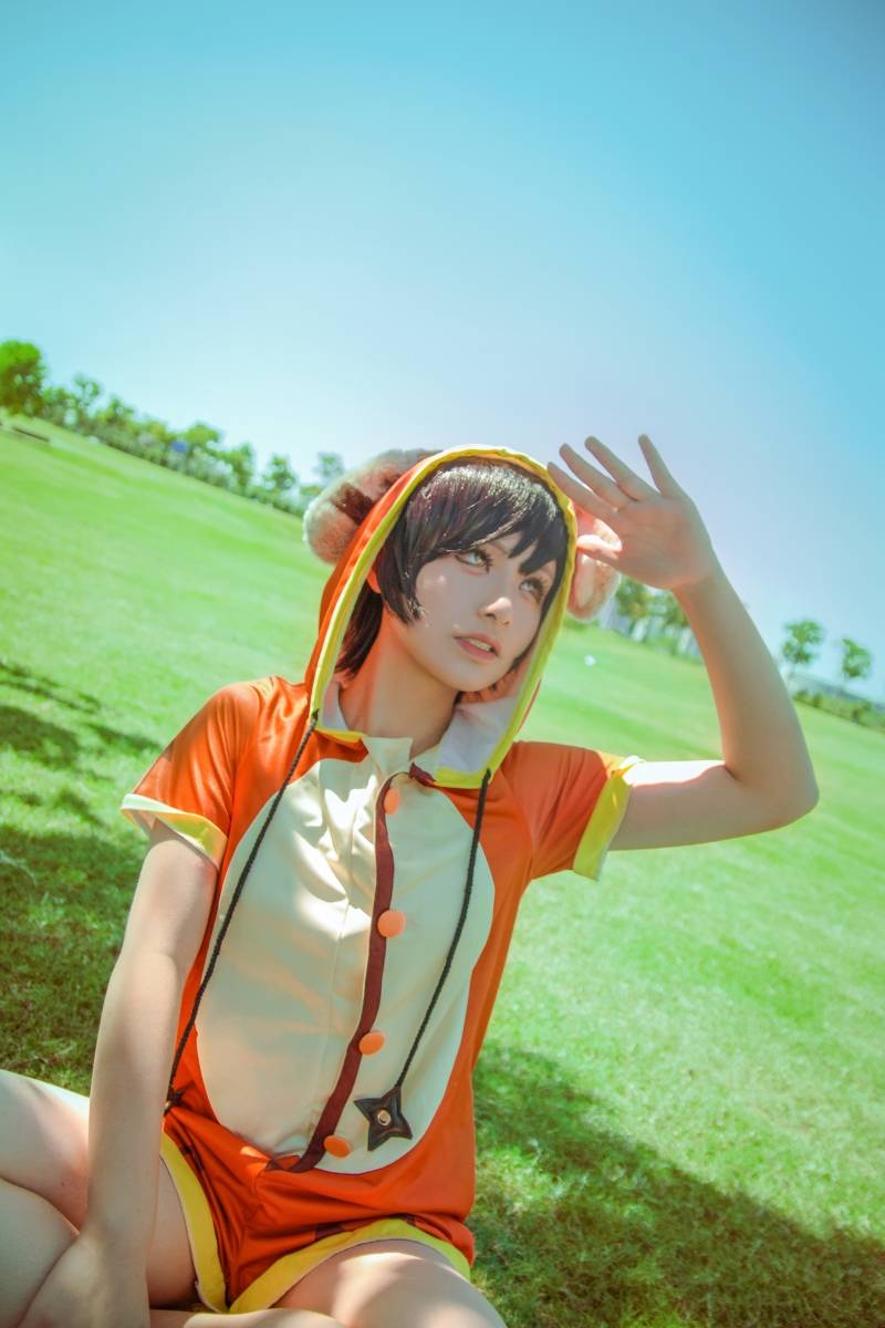 Cosplay福利/可爱正太小萝莉王者荣耀李元芳居家服Cosplay图片