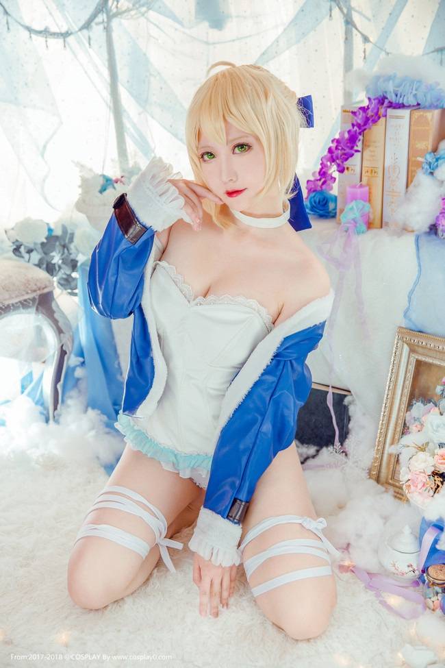 Cosplay福利/爆乳嫩模saber尼禄内衣诱惑无圣光Cosplay福利
