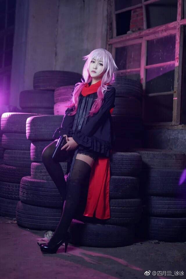 Cosplay福利/绝对领域罪恶王冠四月亖楪祈黑丝诱惑Cosplay图片