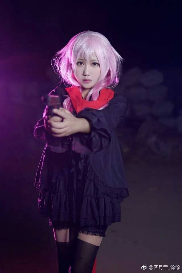 Cosplay福利/绝对领域罪恶王冠四月亖楪祈黑丝诱惑Cosplay图片