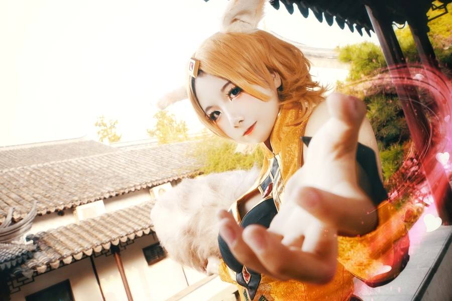 Cosplay福利/二次元百合姐妹花Cosplay王者荣耀妲己李白图片