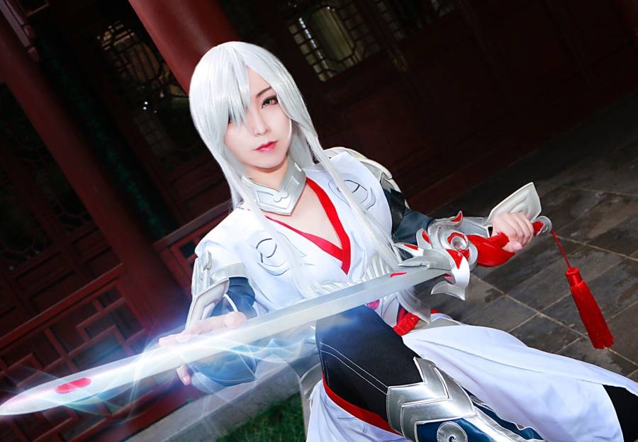 Cosplay福利/二次元百合姐妹花Cosplay王者荣耀妲己李白图片