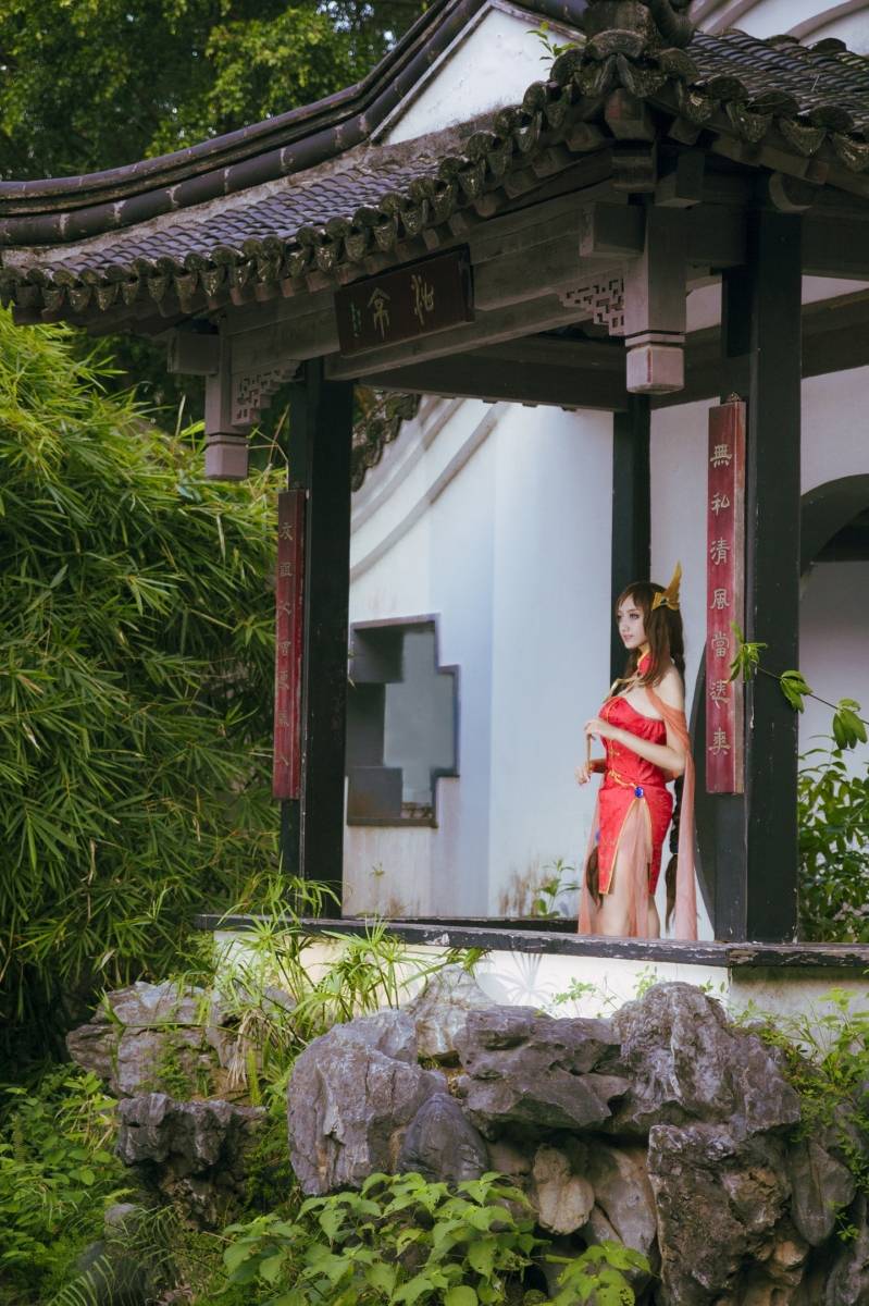 Cosplay福利/王者荣耀大乔同人旗袍美女美腿Cosplay古风图片