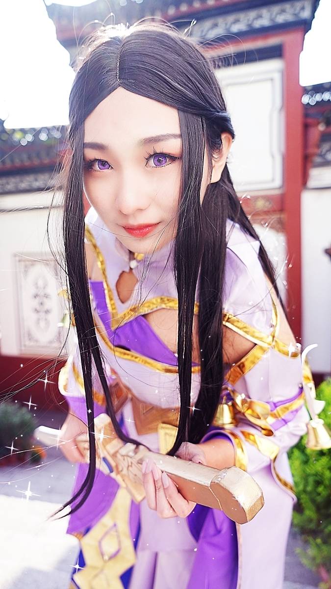 Cosplay福利/二次元萌妹子Cosplay王者荣耀露娜紫霞仙子图片