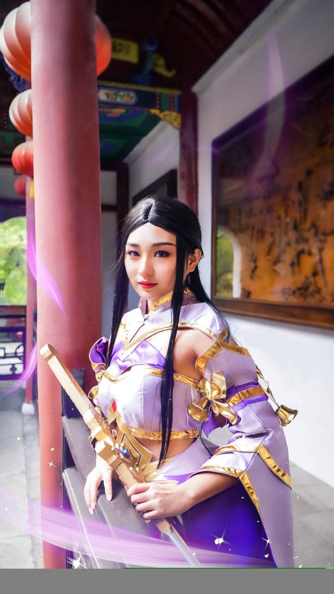 Cosplay福利/二次元萌妹子Cosplay王者荣耀露娜紫霞仙子图片
