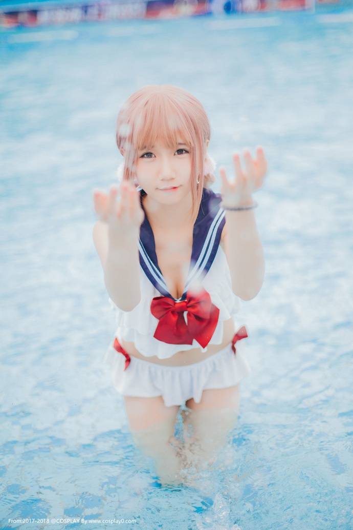 Cosplay福利/二次元萌妹子水着比基尼美女湿身诱惑腿控Cosplay福利