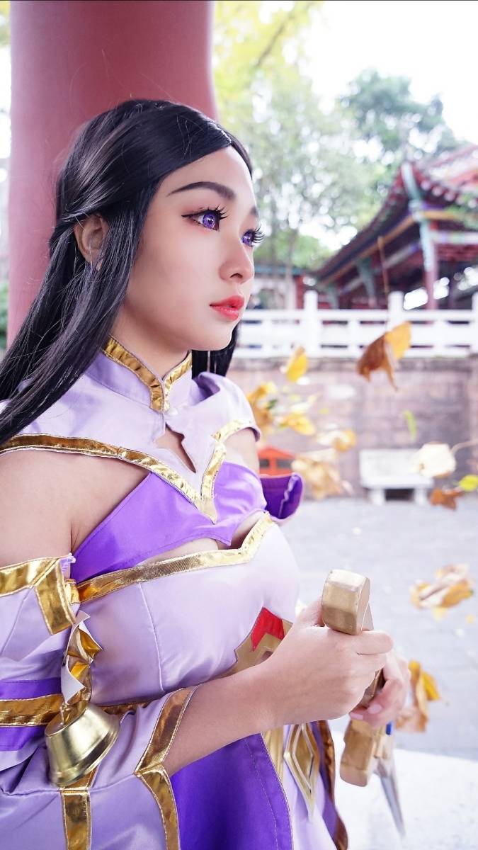 Cosplay福利/二次元萌妹子Cosplay王者荣耀露娜紫霞仙子图片