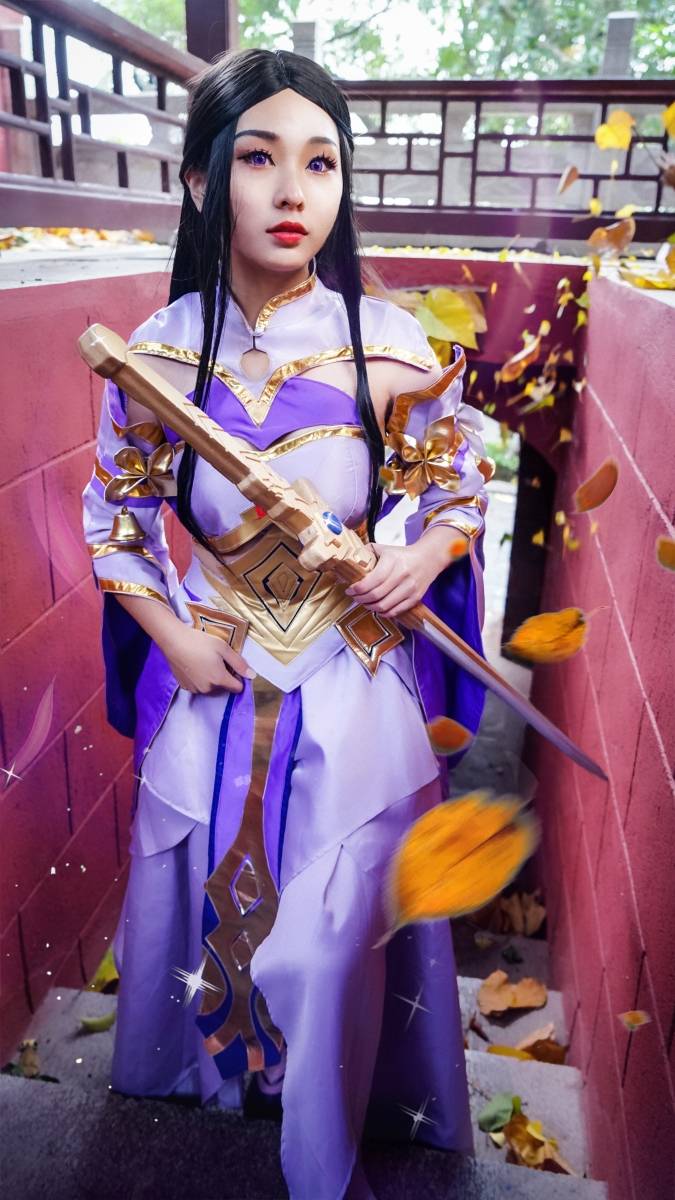 Cosplay福利/二次元萌妹子Cosplay王者荣耀露娜紫霞仙子图片