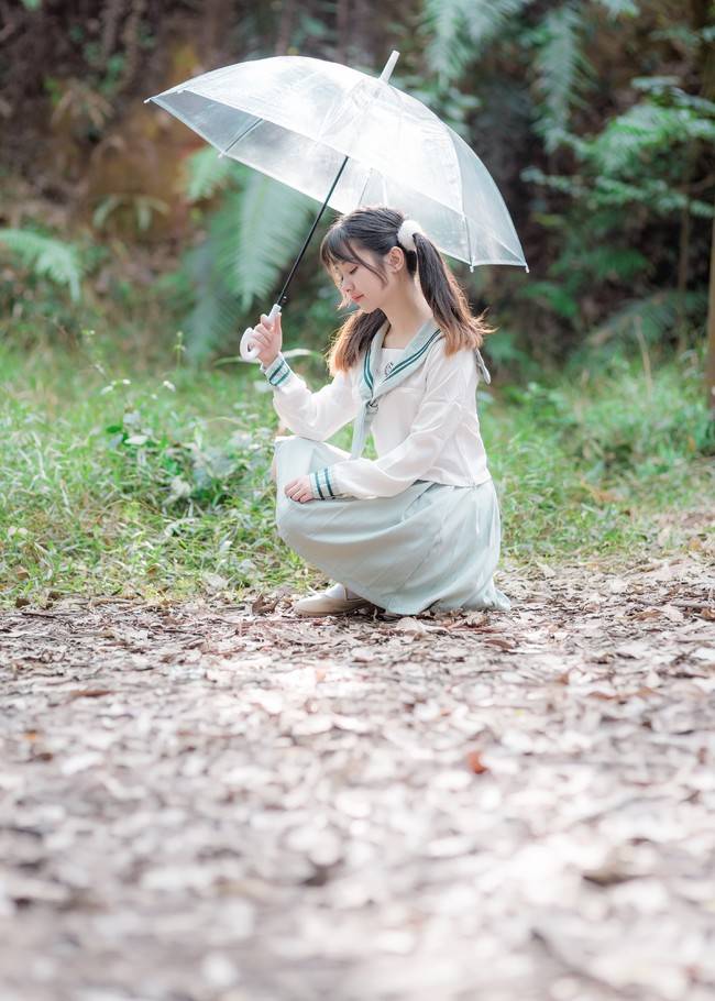 Cosplay福利/二次元萌妹子学生制服日常JK制服美女写真图片