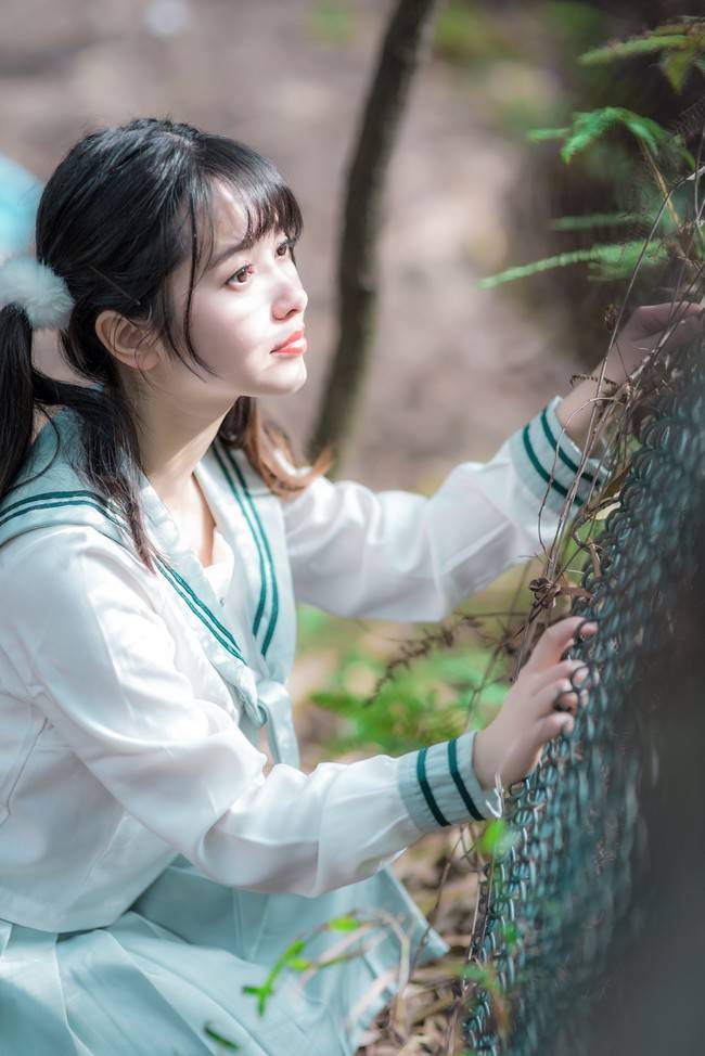 Cosplay福利/二次元萌妹子学生制服日常JK制服美女写真图片