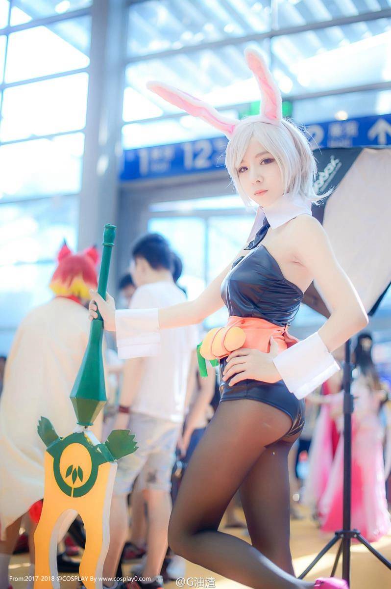 Cosplay福利/木子夕夕夕夕夕lol瑞雯兔女郎黑丝诱惑Cosplay福利