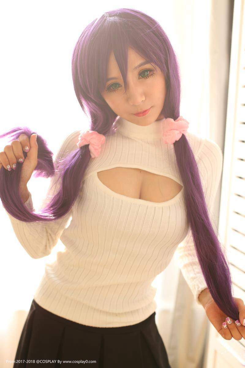 Cosplay福利/木子夕夕夕夕夕Cos东条希巨乳萝莉足控诱惑福利图