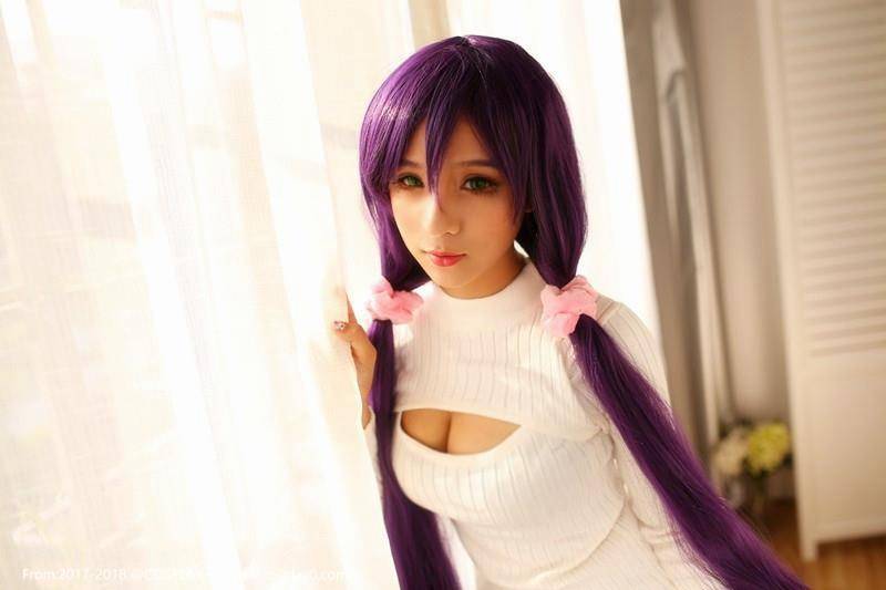 Cosplay福利/木子夕夕夕夕夕Cos东条希巨乳萝莉足控诱惑福利图