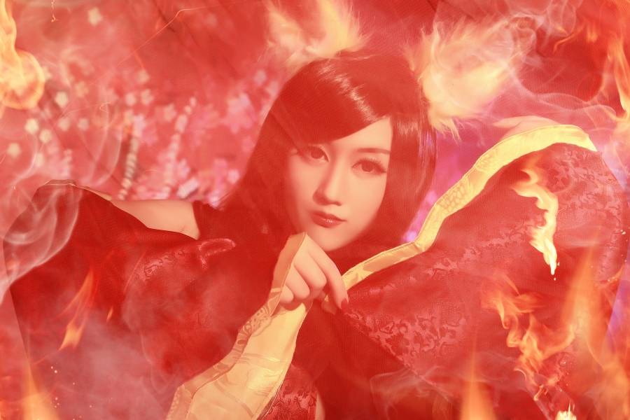 Cosplay福利/兽耳巨乳美女王者荣耀妲己少女阿狸Cosplay福利番号