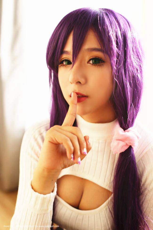 Cosplay福利/木子夕夕夕夕夕Cos东条希巨乳萝莉足控诱惑福利图
