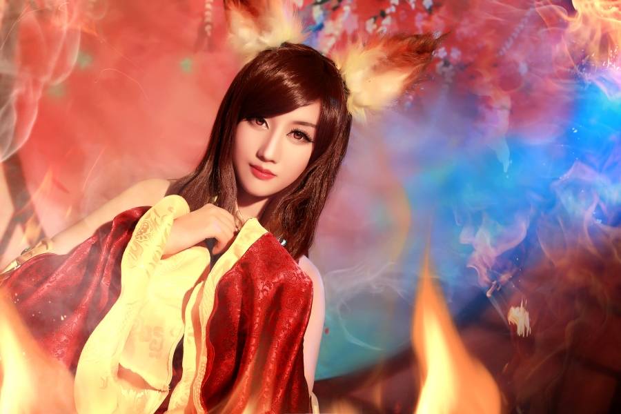 Cosplay福利/兽耳巨乳美女王者荣耀妲己少女阿狸Cosplay福利番号
